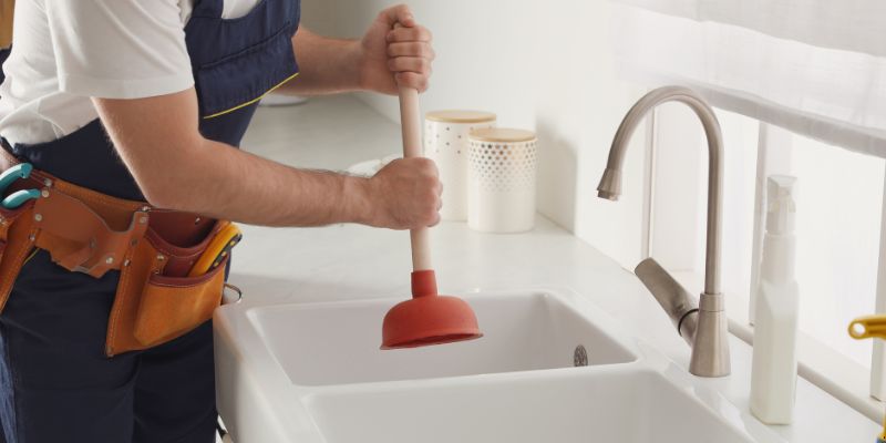 Como desentupir pia de cozinha em Santos